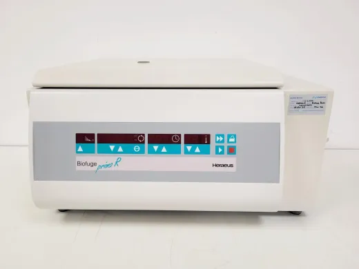 Kendro Heraeus Biofuge Primo R Refrigerated Benchtop Centrifuge with 7591 Rotor, 4000 RPM