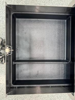 Lakeside Stainless Steel Metal Utility Cart with Lockable Drawer and Caster Wheels-cover