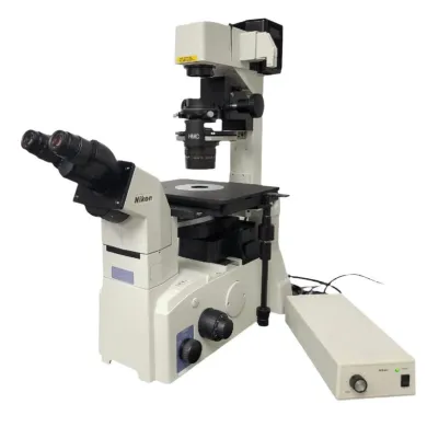 Nikon Eclipse TE2000-S Inverted Microscope with Phase & Hoffman Modulation Contrast