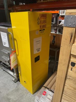 ULINE H-2570M-Y 22-Gallon Flammable Liquid Storage Cabinet FM Approved-cover