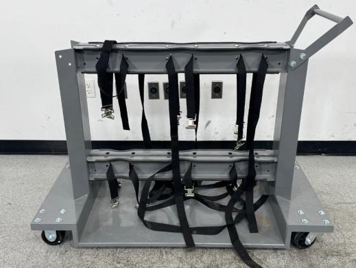 Heavy-Duty Gas Cylinder Rolling Cart for Secure Laboratory Gas Cylinder Transport-cover