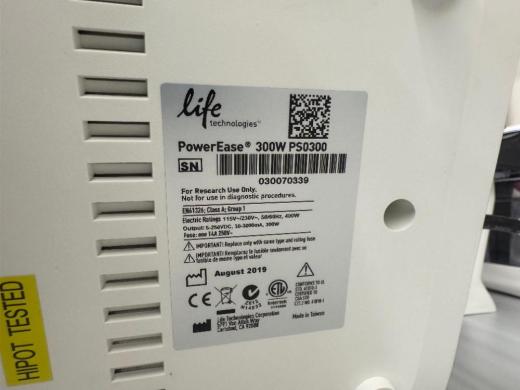 Life Technologies PowerEase 300W Electrophoresis Power Supply-cover