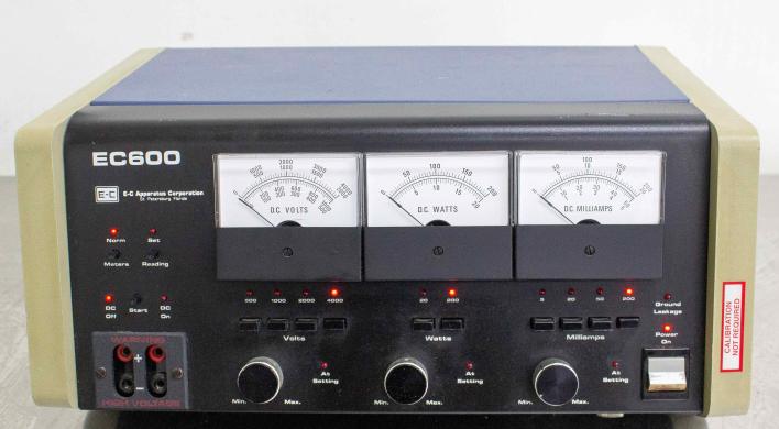 EC Apparatus EC600 Electrophoresis Power Supply 4kV 200mA 200W 120V 60Hz-cover