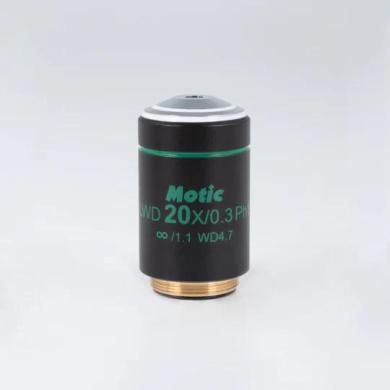 MOTIC Plan Achromatic Phase Contrast Objective LWD PL Ph 20X/0.3 with 4.7mm WD-cover