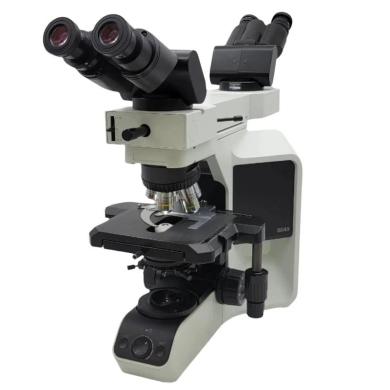 Olympus Microscope BX43 with Front to Back LED Pointer Bridge and Dual Tilting Binocular Heads-cover