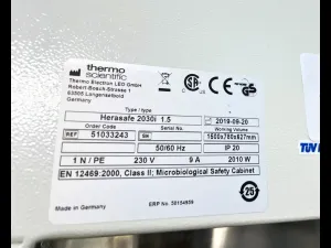 Thermo Scientific Herasafe 2030i 1.5 Class II Microbiological Safety Cabinet with Smartflow Plus, 8 of 8