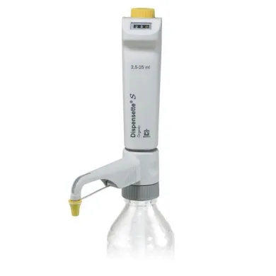BrandTech Scientific Dispensette S Organic Digital Bottletop Dispenser, 2.5 to 25mL