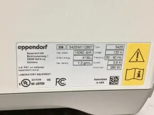 Eppendorf 5425 Benchtop Microcentrifuge with Fixed-Angle Rotor, 10 of 12