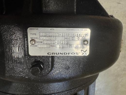 Grundfos 99089115 Industrial Centrifugal Pump with 15 HP Reliance Super E Motor-cover