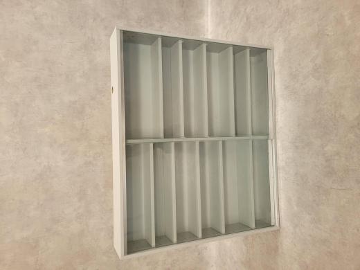 S+B Hanging Cabinet Sliding Glass Door White 1200-cover