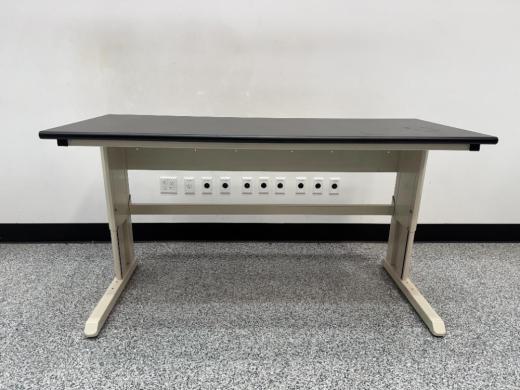 6-Foot Laboratory Bench with Integrated Power and Chemical-Resistant Surface-cover