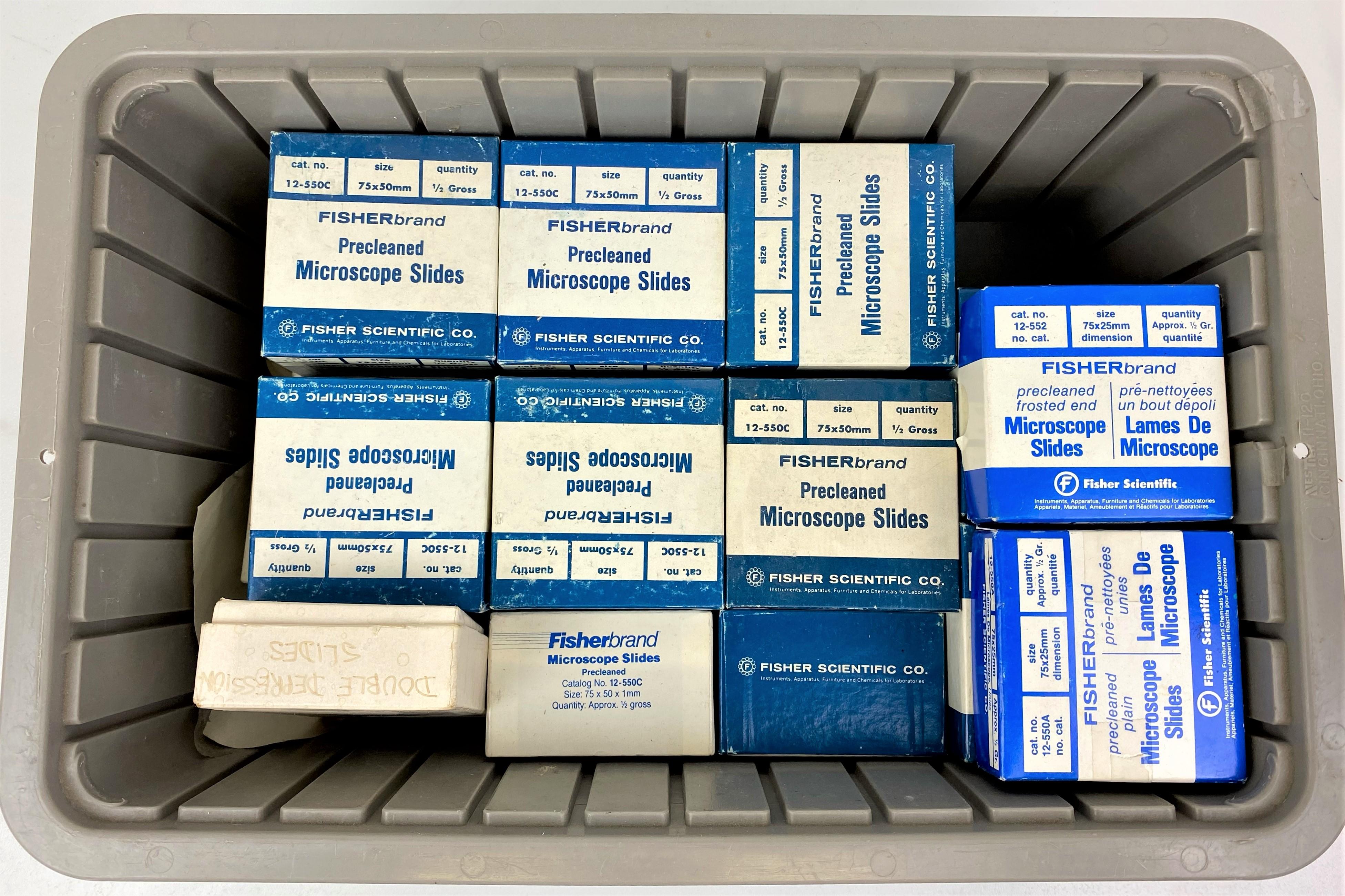 Fisherbrand 12-550C Microscope Slides, 75mm x 50mm x 1mm
