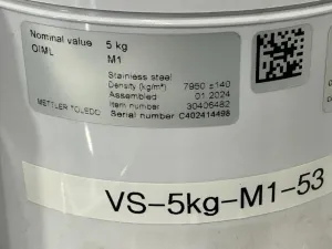 METTLER TOLEDO 5 kg Calibration Weight Set Model 30406482 (Set of 5), 4 of 4