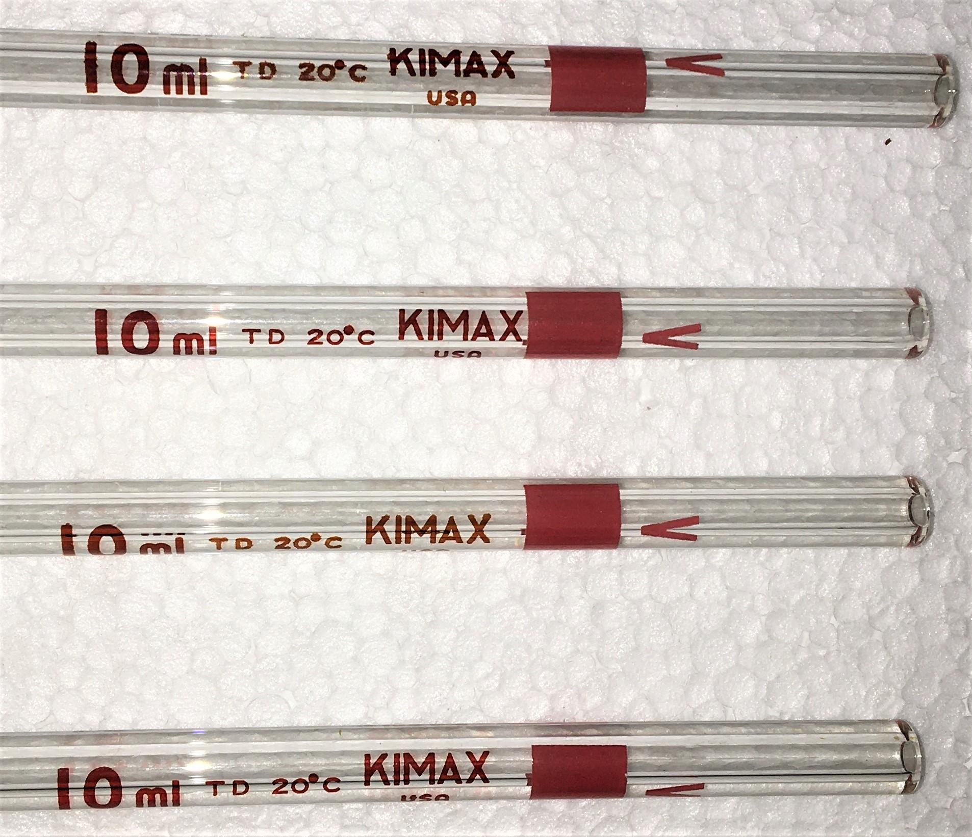 Kimble KIMAX 37000-10 Class B 10mL Volumetric Pipette