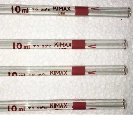 Kimble KIMAX 37000-10 Class B 10mL Volumetric Pipette