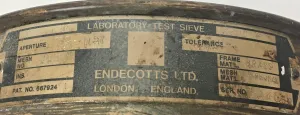 Endecotts #200 Brass-Bronze 8" Extra-Depth Test Sieve with 75μm Aperture, 3 of 3