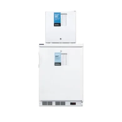 Accucold FF7LW-FS24LSTACKPRO 24" Wide Stackable All-Refrigerator/All-Freezer Combination