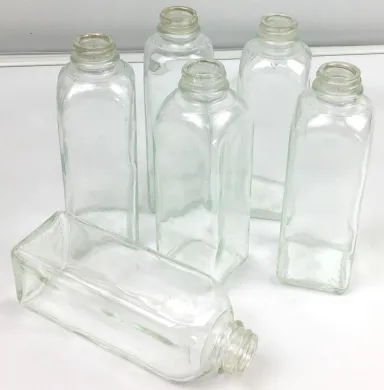 Kimble KIMAX 14950 Square Glass 200mL Milk Dilution Bottle with Cap