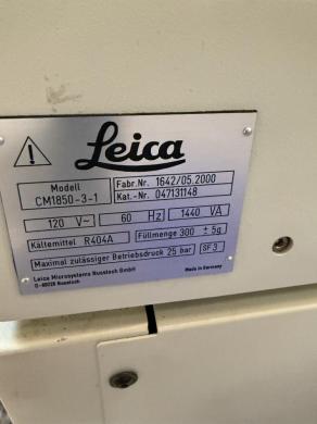Leica CM 1850 Cryostat Microtome-cover