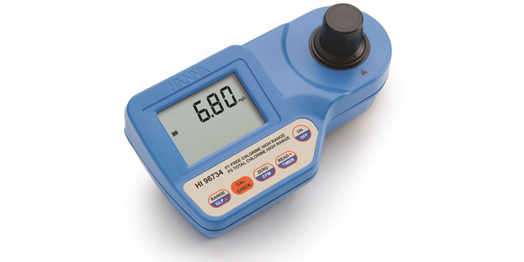 Hanna HI 96734 High Range Residual Chlorine Meter for Water Analysis
