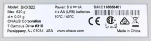 Ohaus Scout SKX 622 Portable Balance 620g x 0.01g with Education Software, 8 of 8