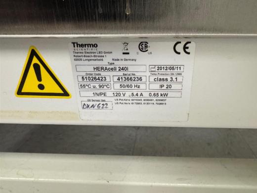 Thermo Scientific HERAcell 240i CO2 Incubator for Controlled Cell Culture Incubation-cover
