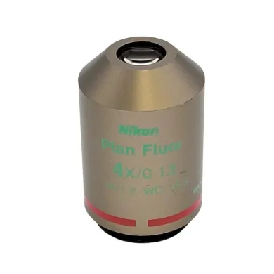 Nikon CFI Plan Fluor 4x NA 0.13 PhL Microscope Objective Lens
