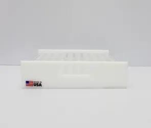 Clear Acrylic Test Tube Rack for 100 Microcentrifuge Tubes with Refrigerator/Freezer Storage, 5 of 7