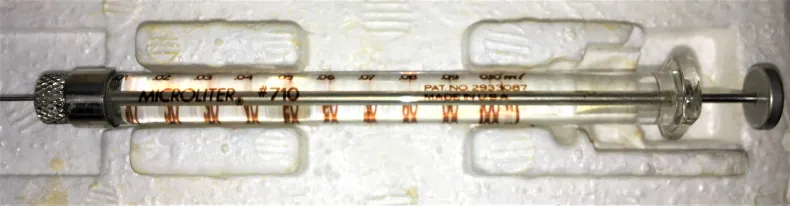 Hamilton 80630 Microliter #710RN Injection Syringe - 100μL