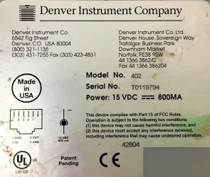 Denver TR-402 Top-Loading Balance (410g x 0.01g), 5 of 5