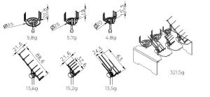 Radwag MICRO-KIT - Set of Holders for Microscale Glassware, 3 of 3