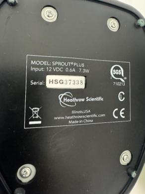 Heathrow Scientific Sprout Plus Microcentrifuge with Clear Lid and 12 VDC Power Adapter-cover