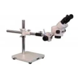 Meiji EMZ-5 Stereo Microscope Head with MA502 Eyepieces on S-4400 Boom Stand and FS Focus Holder, 3 of 7