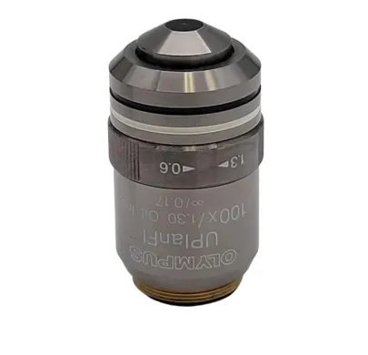 Olympus UPlanFl 100x Oil Immersion Microscope Objective with Iris Diaphragm