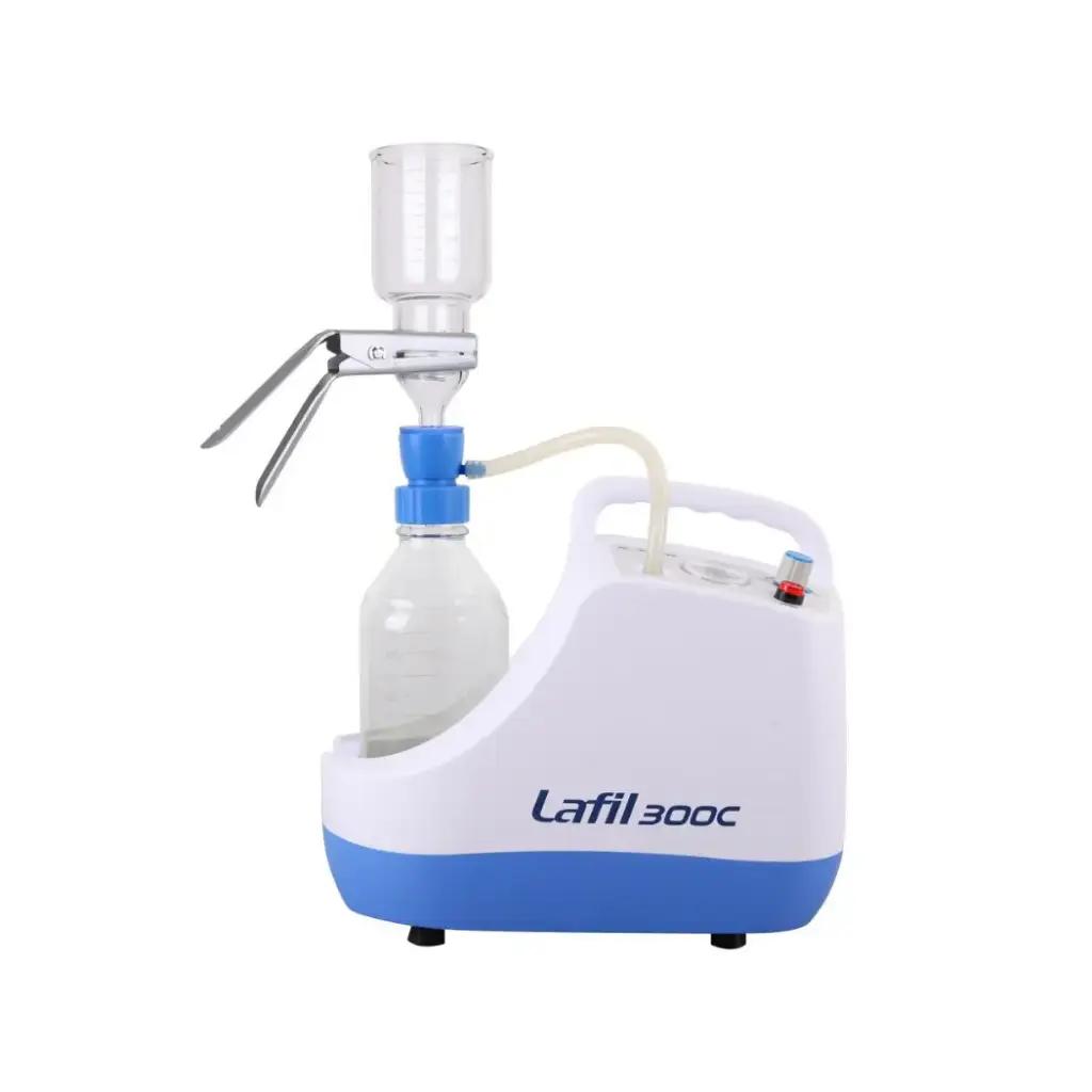 Lafil 300C-VF12 PTFE Coated Chemical Resistant Vacuum Filtration System with Diaphragm Pump, 110V