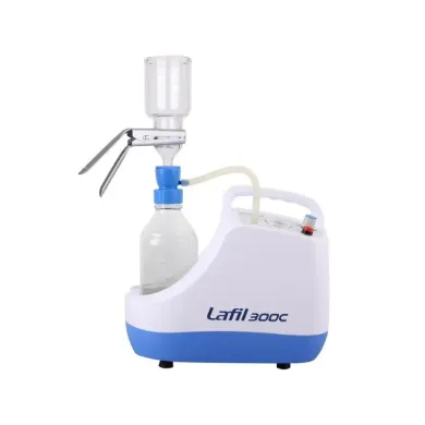 Lafil 300C-VF12 PTFE Coated Chemical Resistant Vacuum Filtration System with Diaphragm Pump, 110V