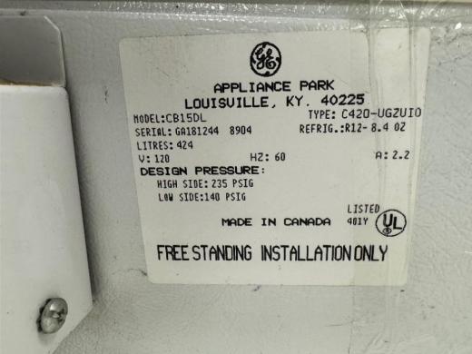 GE Healthcare Life Sciences CB15DL Laboratory Chest Freezer-cover