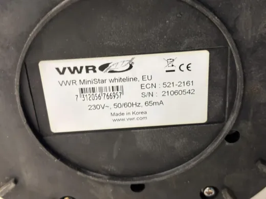 VWR Mini Star Mini Centrifuge for Rapid Microcentrifuge Tube Spin-Downs