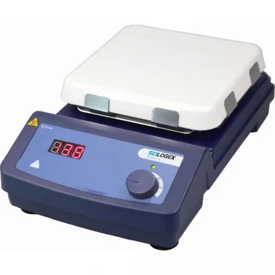 Scilogex HP550-S LED Digital 7" Square Hotplate with Ceramic Glass Plate