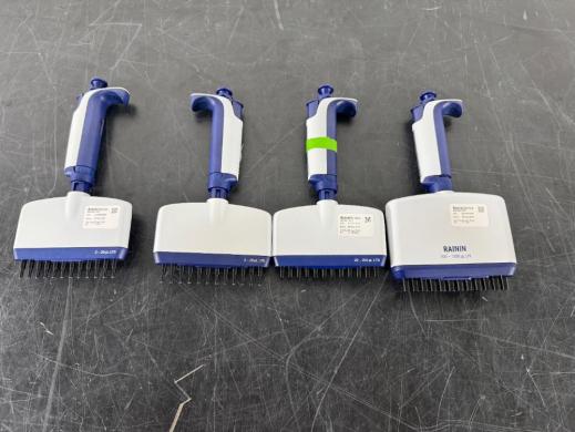 Rainin Pipet-Lite XLS Multichannel Pipettes Set of 4 for High-Precision Liquid Handling-cover