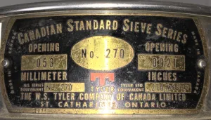 Tyler #270 Stainless Steel 8" Test Sieve with 53 μm Aperture, 3 of 3