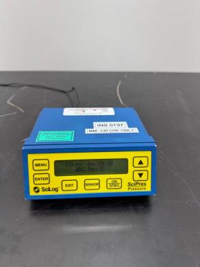 SciLog SciPres Benchtop Pressure Monitor with Front-Panel Keypad and Display-cover