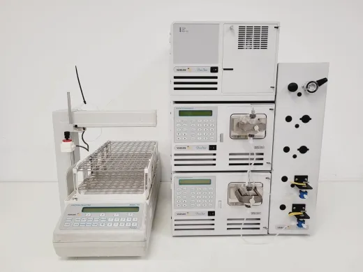 Varian ProStar HPLC System with 701 Fraction Collector and 2x 210 Solvent Modules, 335 Detector