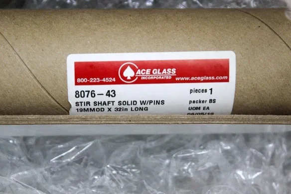 Ace Glass 8076-43 Solid Stir Shaft 19mm OD x 32in for Homogenizer Stirring Systems
