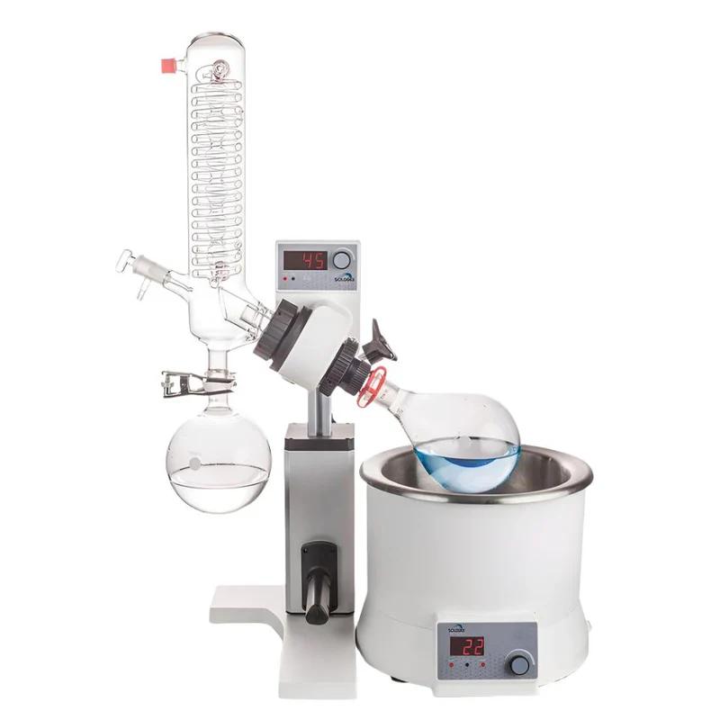 Scilogex RE100-S Rotary Evaporator with Vertical Coiled Condenser and Manual Lift