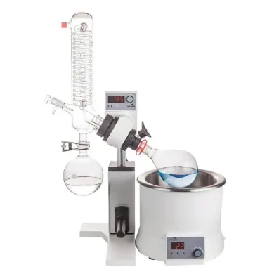 Scilogex RE100-S Rotary Evaporator with Vertical Coiled Condenser and Manual Lift
