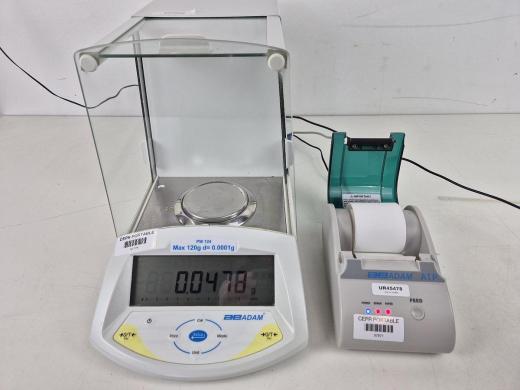 Adam Solent PW124 Analytical Balance with ATP Printer-cover