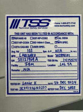 Labconco Logic+ 4' Biological Safety Cabinet with HEPA Filtration-cover