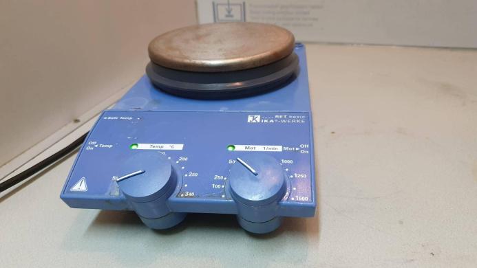 IKA RET magnetic stirrer with stainless steel top plate-cover