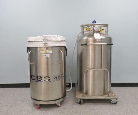 Custom Biogenic Systems CBS V1500-AB Isothermal Liquid Nitrogen Freezer for Vapor-Phase Cryogenic Storage-cover